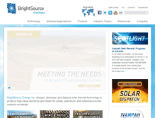 Tablet Screenshot of brightsourceenergy.com